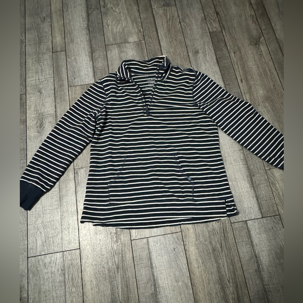 Women’s LLBean 3/4 Zip Pullover Size Large